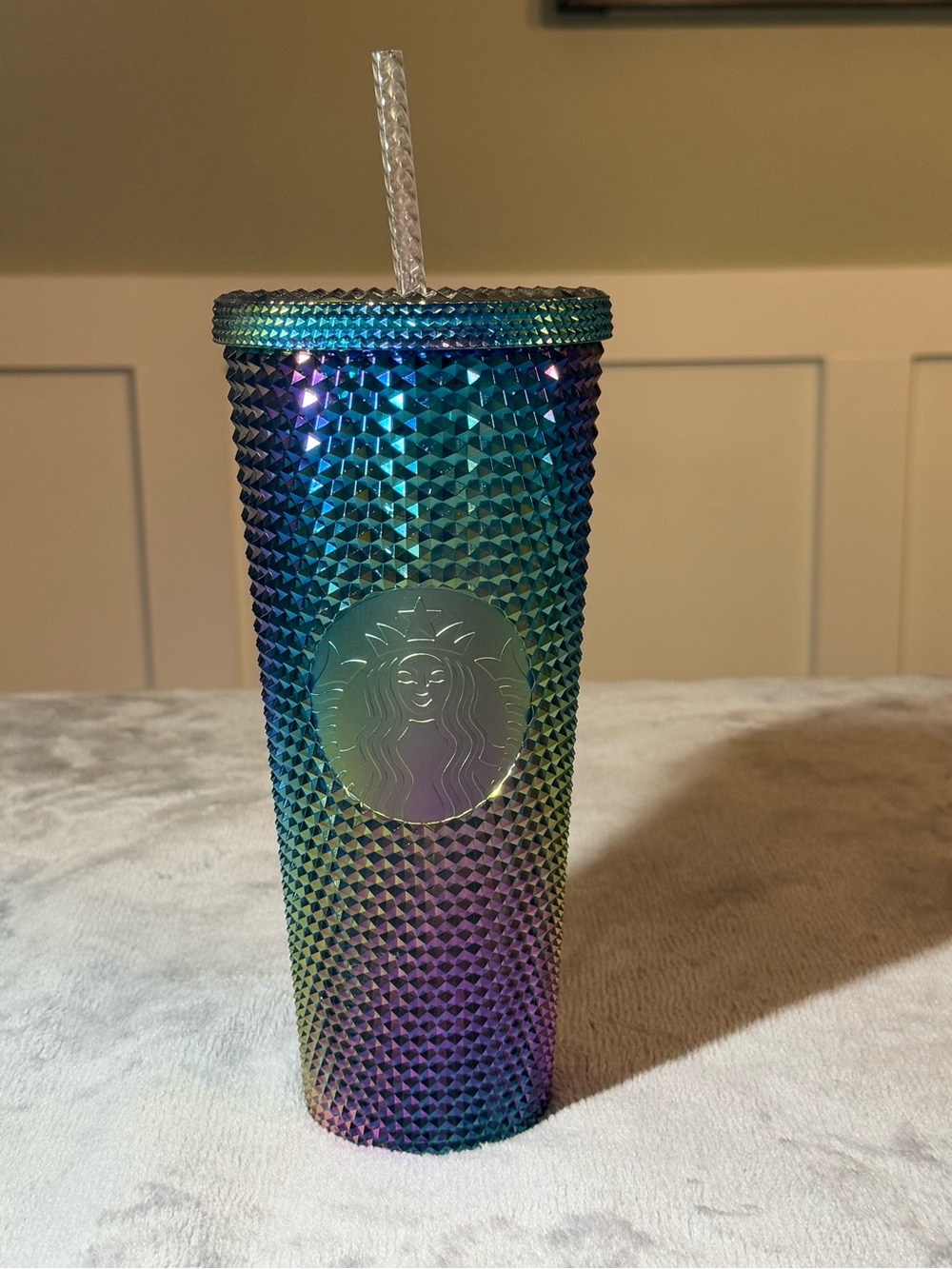 Starbucks China Exclusive 2020 Oil Slick Unicorn Studded Tumbler - NWT